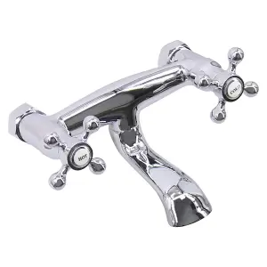 SunDaze Traditional Bathroom Bath Filler Mixer Tap Bath Shower Solid Brass Faucets Chrome