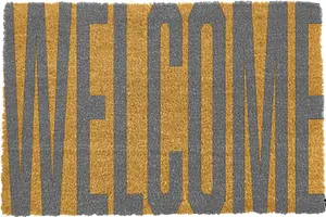 Grey Large Full Welcome Doormat