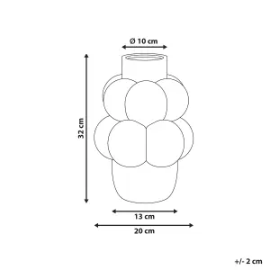 Flower Vase VIMBA Ceramic Off-White