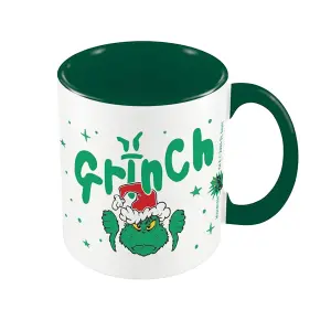 The Grinch Inner Two Tone Ceramic Mug White/Green (One Size)