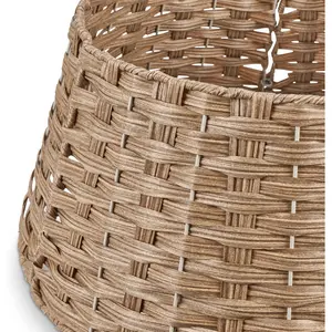 Christie Rattan Tree Skirt Light Brown