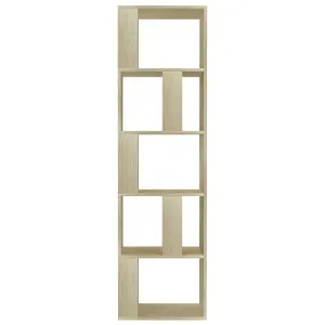 Berkfield Book Cabinet/Room Divider Sonoma Oak 45x24x159 cm Engineered Wood