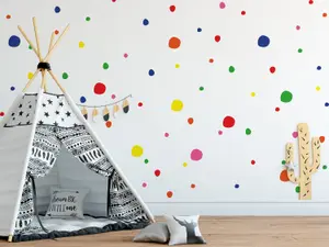 Colourful Polka Dot Wall Decals