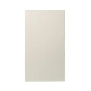 GoodHome Stevia Gloss cream Slab Tall wall Cabinet door (W)500mm (H)895mm (T)18mm