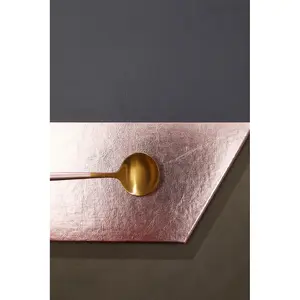 Interiors by Premier Geome Dipped Grey and Rose Gold Placements