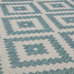 Ecology Collection Outdoor Rugs in Aqua  100AQ