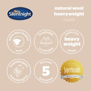 Silentnight Heavyweight Wool Duvet - King