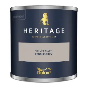 Dulux Trade Heritage Pebble Grey Matt Wall paint, 125ml Tester pot