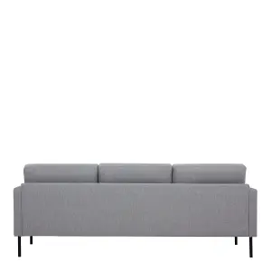 Larvik 3 Seater Sofa - Grey - Black Legs