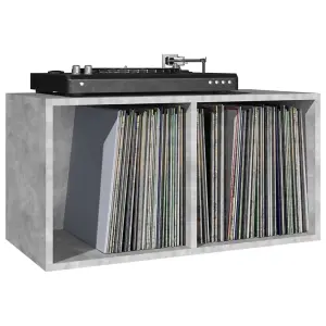 vidaXL Vinyl Storage Box Concrete Grey 71x34x36 cm Engineered Wood