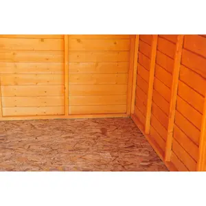 Garden Value 10 ft. W x 10 ft. D Overlap Apex Wooden Shed No