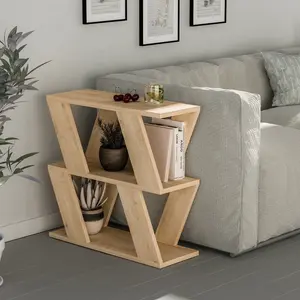 Adriana Side Table Modern Compact Design for Living Room & Bedroom Natural