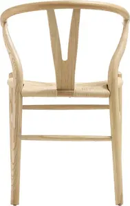 Hansel Natural Dining Chair, Natural Wooden Frame, Natural Weave Seat - Dining Room Chairs - Dining Table Chairs - Daals - Dining Chairs