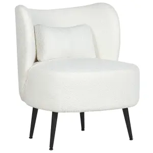 Beliani Retro Armchair OTSBY Boucle Cream