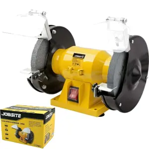 Jobsite 150W Twin Bench Grinding Polisher Workshop Garage Stone Grinder 6"