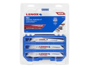 LENOX 1073415RKG General Purpose Reciprocating Saw Blade Set 15 Piece LEN1073415