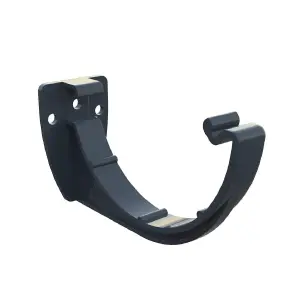 5 x Anthracite Grey Half Round Fascia Gutter Brackets, Freeflow 112mm Systems