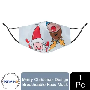 Termin8 Merry Christmas Design Breatheable Masks- Design 11