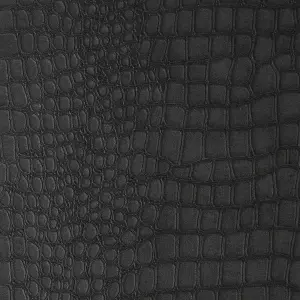 Superfresco Easy Black Crocodile Textured Wallpaper