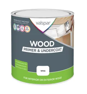 Valspar White Wood Primer & undercoat, 2.5L