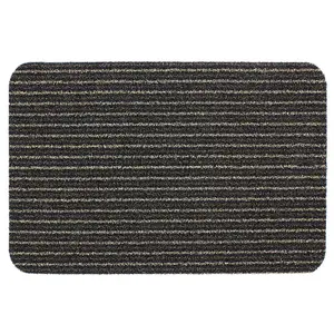 JVL Infinity Entrance Door Mat, 50x75cm, Brown