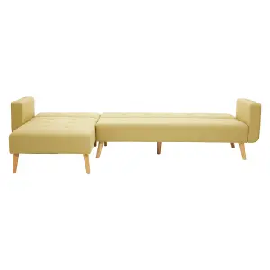 Interiors by Premier Hagen Olive Large Corner Sofa Bed