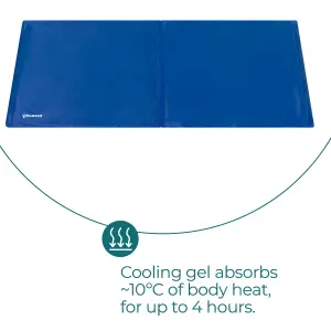 PETLICITY Medium Dog Cooling Gel Pillow Pad - Pet Cooling Mat, Non-Toxic Gel, Self Cooling Mat for Dogs & Cats