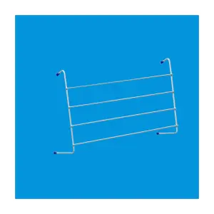 4 Bar Indoor Lightweight Radiator Laundry Clothes Drying Portable with Anti Scratch Rubber Towel Rack