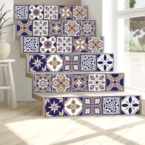 24 Pieces 15x15cm Royal Tile Stickers