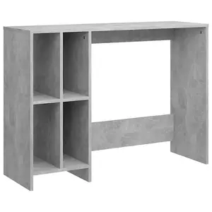 Berkfield Notebook Desk Concrete Grey 102.5x35x75 cm Engineered Wood