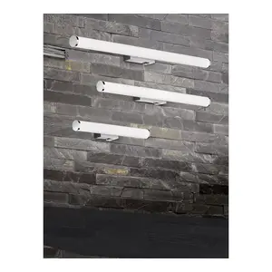 Luminosa Mattimo Modern 40cm Bathroom Wall Lamp Chrome 3000K IP44 - UK Stock