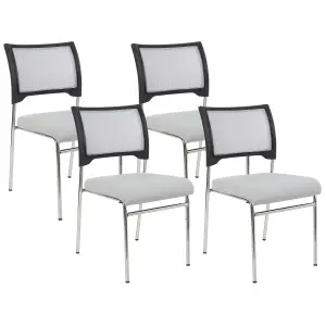 Beliani Retro Set of 4 Chairs SEDALIA Grey