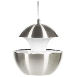 Metal Pendant Lamp Silver BOJANA