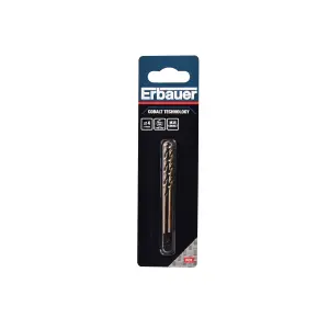 Erbauer Round HSS Drill bit (Dia)4mm (L)75mm, Pack of 2