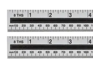 Aluminium Ruler 150Mm (6In) B/S33930