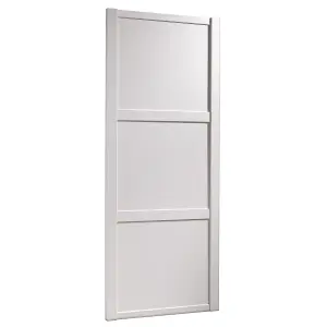 Spacepro Classic Shaker White 3 panel Sliding wardrobe door (H) 2220mm x (W) 762mm