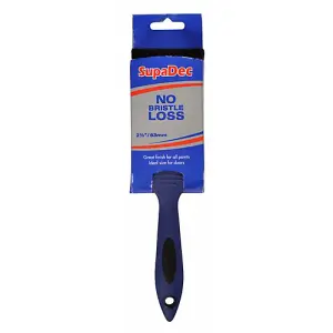 SupaDec No Bristle Loss Paint Brush Blue/Black (62mm)