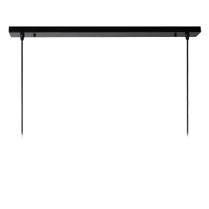 Lucide Dikra Modern Bar Pendant Light - 2xE27 - Black