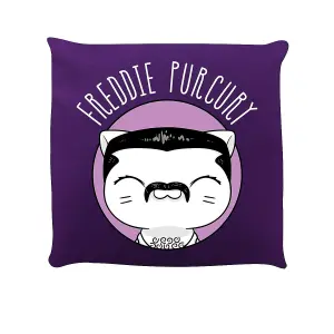 VI Pets Freddie Purcury Filled Cushion Violet/White (One Size)