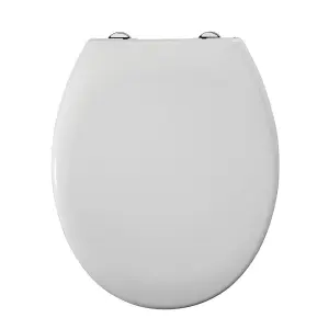 Luxury Round Soft Close Toilet Seat Top Fix Metal Hinges Heavy Duty Quick Release