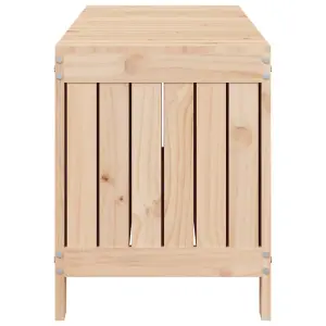 Berkfield Garden Storage Box 108x42.5x54 cm Solid Wood Pine