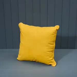 The Satchville Gift Company Handmade Cotton Cushion - Yellow