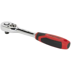 Premium Pear-Head 1/4 Inch Ratchet Wrench - 48-Tooth Flip Reverse Design