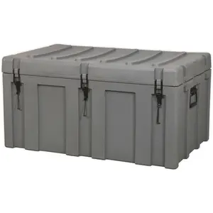 Heavy Duty Waterproof Outdoor Storage Box - 237L Cargo Case for Tools and Equipment