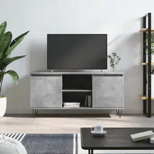 Berkfield TV Cabinet Concrete Grey 104x35x50 cm Engineered Wood