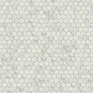 Mosaic sheet in ceramic on net 323mm x 277mm - Marble Honey