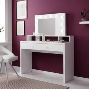 Aria Dressing Table with LED Lights - A Glamorous Touch to Your Daily Routine