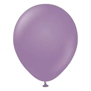 Kalisan Latex Retro Balloons (Pack of 100) Lavender (One Size)