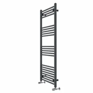 Rinse Straight Bathroom Heated Towel Rail Ladder Radiator Anthracite 1400x600mm