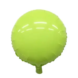 Realmax Macaron Round Foil Balloon (Pack of 10) Green (One Size)